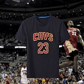 Men's Lebron James Fresh Logo Black Short Sleeve T-Shirt FengYun,baseball caps,new era cap wholesale,wholesale hats